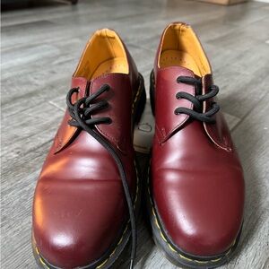 Dr. Martens Cherry Red Leather Oxfords